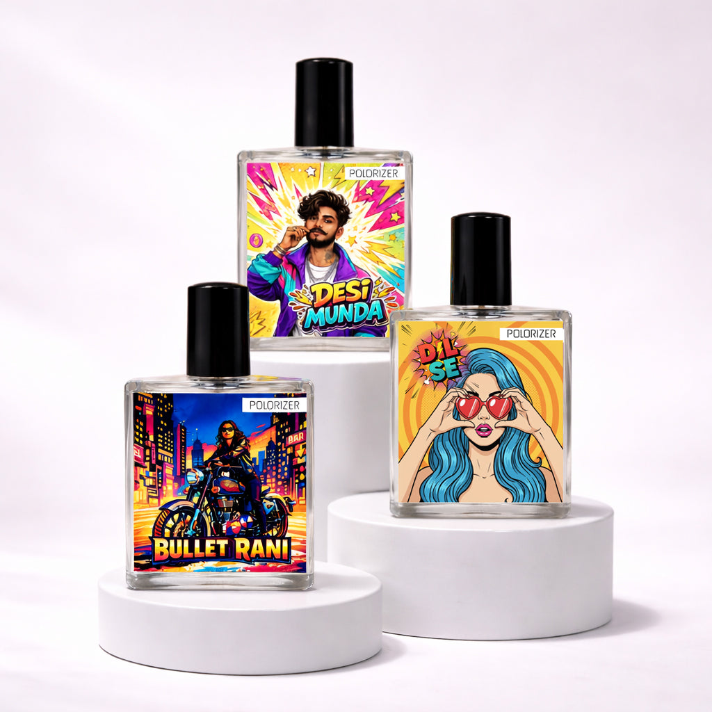 Polorizer Comic Perfume Collection Pack of 3 100 ML