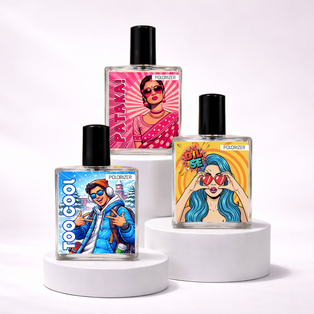 Polorizer Comic Perfume Collection Pack of 3 100 ML