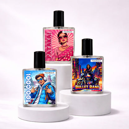 Polorizer Comic Perfume Collection Pack of 3 100 ML