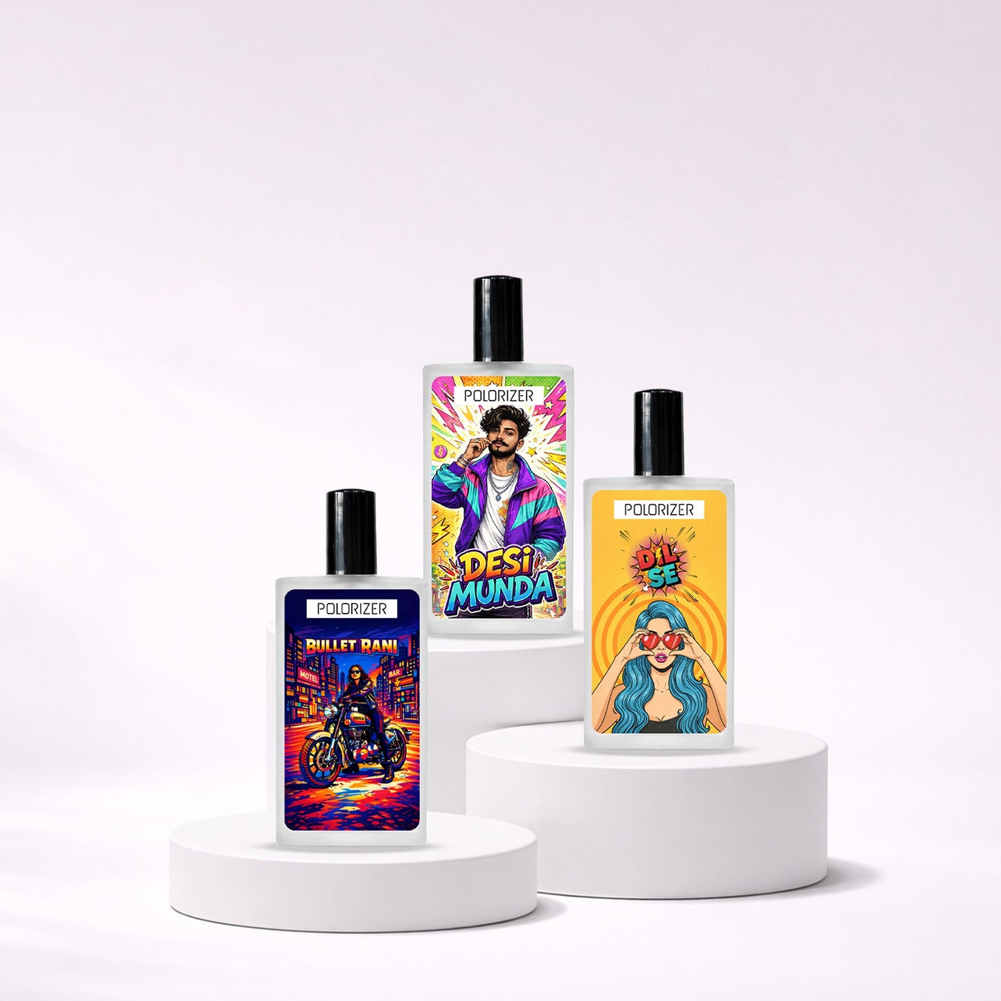 Polorizer Comic Perfume Collection Pack of 3 100 ML